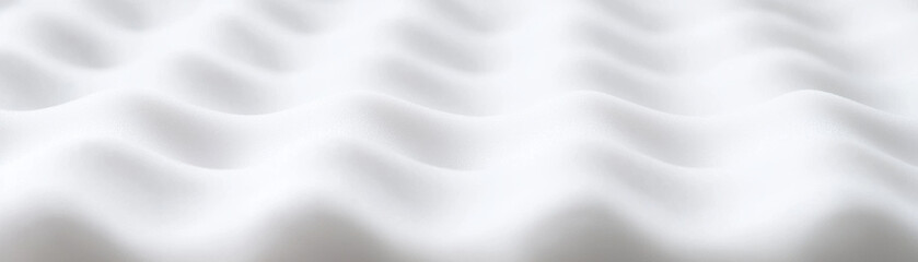 Obraz premium Smooth white acoustic foam surface with gentle waves, creating minimal and calming texture