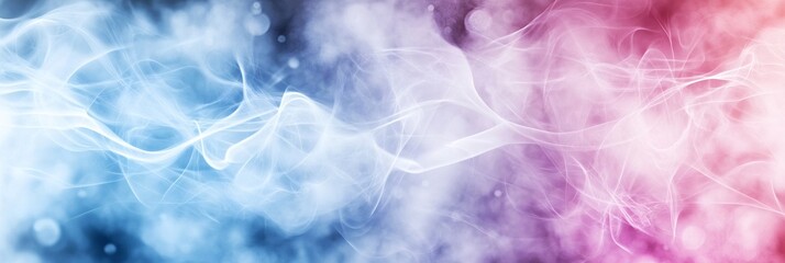 Fototapeta premium Abstract background with gradient blend of blue and pink smoke or fog effect