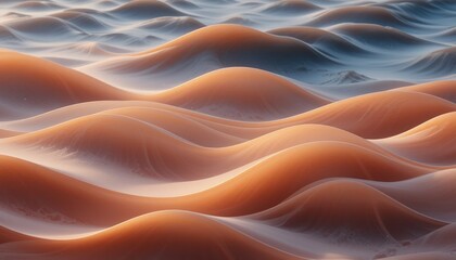 Obraz premium Waves flowing in serene ocean coastal beach abstract art tranquil environment aerial view concept of nature's beauty