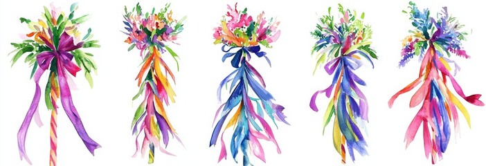 A beautiful collection for festive backgrounds and decorations.