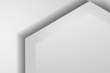 Abstract geometric shapes in light gray
