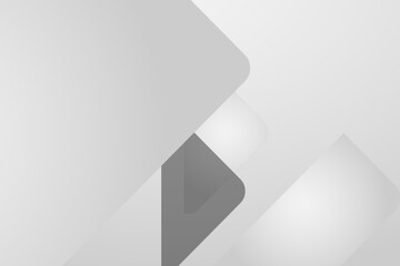 Abstract Geometric Shapes in Light Gray and White