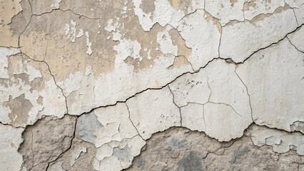 Textured cracked wall with peeling paint, Cracked wall background for graphics use. Created with Ai