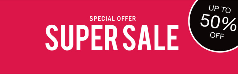 Sale banner vector graphic design