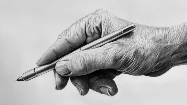pen hand in giral 