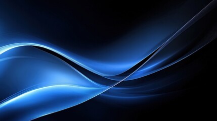 Abstract Blue Wave Design