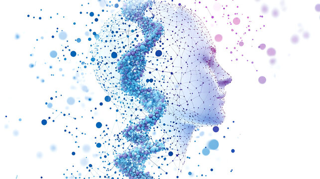 Structure molecule and communication Dna atom