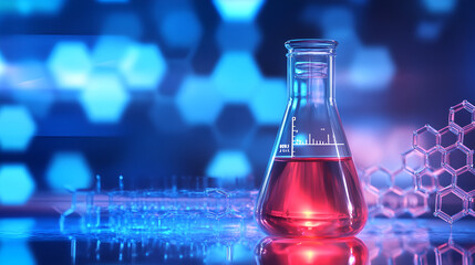 Research and Innovation Beaker With Formula