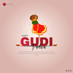 Gudi Padwa is a traditional Hindu festival celebrated in Maharashtra, India, marking the Marathi New Year.