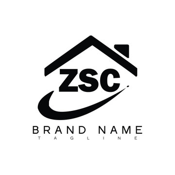 ZSC letter logo design. ZSC business and real estate monogram logo vector template. ZSC letter logo, ZSC unique design, ZSC creative logo, ZSC business logo, ZSC monogram logo.