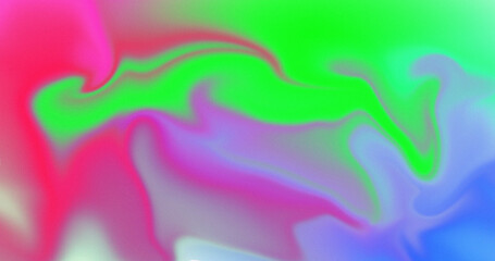 Abstract Swirling Neon Pink Green Blue Fluid Gradient Background Design Texture Wallpaper Image