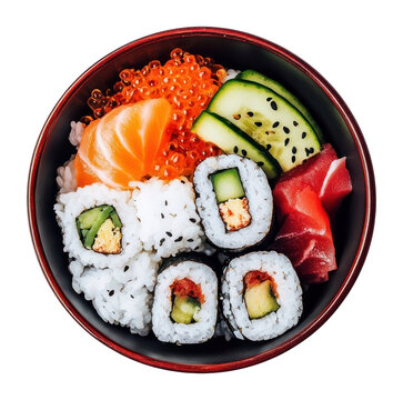 PNG A japanese chahan sushi dish food.