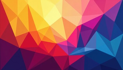 Fototapeta premium Abstract geometric shapes, vibrant color palette, modern style, graphic, form