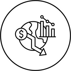 Economic crisis Icon