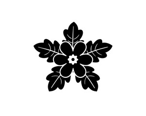 creative details Verbena Wildflower Icon vector illustration