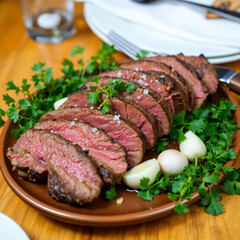 beef steak with vegetables