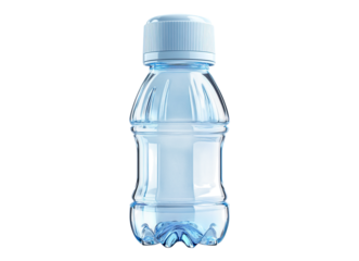 small transparent water bottle
