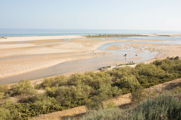 Vistas de la ria de Cacela en Portugal