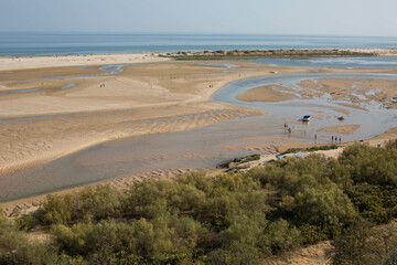 Vistas de la ria de Cacela en Portugal