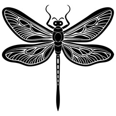 Dragonfly Silhouette Design