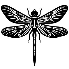 Dragonfly Silhouette Design