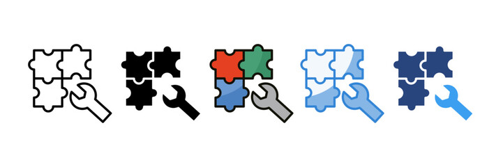 Collaboration Tools Icon Set Multiple Style Collection