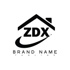 ZDX letter logo design. ZDX  business and real estate monogram logo vector template. ZDX letter logo, ZDX unique design, ZDX creative logo, ZDX business logo, ZDX monogram logo.