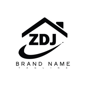 ZDJ letter logo design. ZDJ  business and real estate monogram logo vector template. ZDJ letter logo, ZDJ unique design, ZDJ creative logo, ZDJ business logo, ZDJ monogram logo.