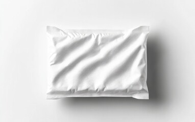 Naklejka premium White Textured Rectangular Package on Plain Background