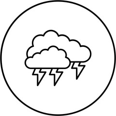 Cloud thunder Icon
