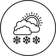 Snowy day Icon