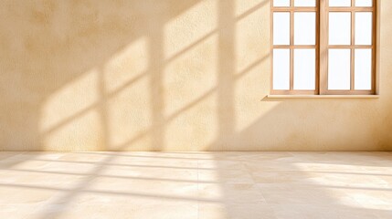 Bright room featuring a window and chair with captivating shadow overlay effects creating an inviting atmosphere