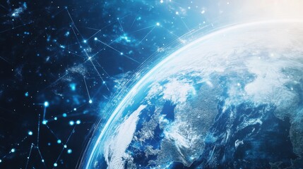 An AI powered system automating climate change predictions by analyzing real time environmental and atmospheric data, futuristic AI-driven climate modeling platform, Environmental technology style