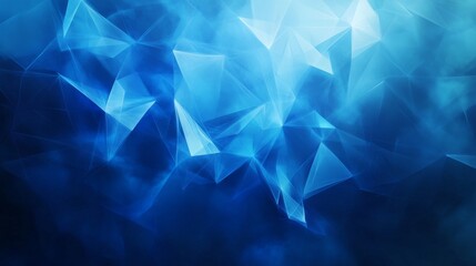 Fototapeta premium Abstract blue geometric banner design with vibrant shapes and lines creating a modern and dynamic background for digital and creative projects.