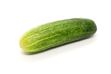 Cucumber with water drop in isolated background, Cucumber in white background