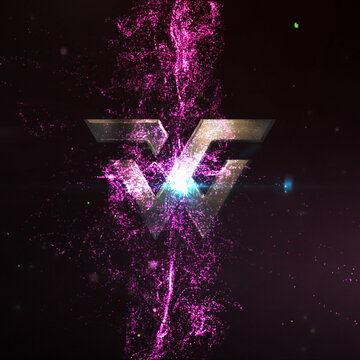 Particles Collision Square Logo Reveal 195