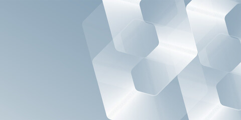 Vector hexagon lines on gray background. Geometric stripe line illustration abstract modern