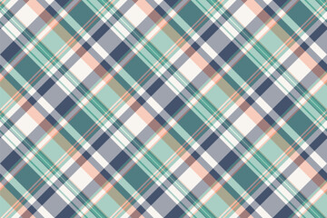 Overlayed tartan vector fabric, conceptual textile background plaid. Underwear texture pattern check seamless in pastel and light colors.