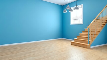 empty room with staircase