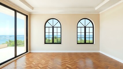 empty room with window