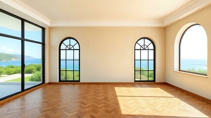 empty room with window