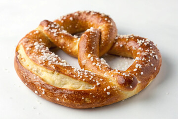 Golden Brown Pretzel, Sweet Sugar, Knotted Bread, Bakery Treat