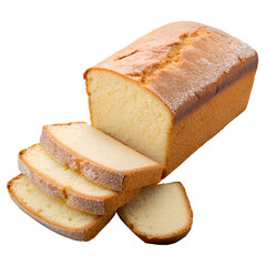 sliced bread isolated on transparent background
