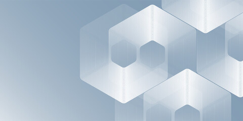 Modern background with dynamic wavy hexagon texture. suitable for wallpaper poster banner illustration abstract simple design
