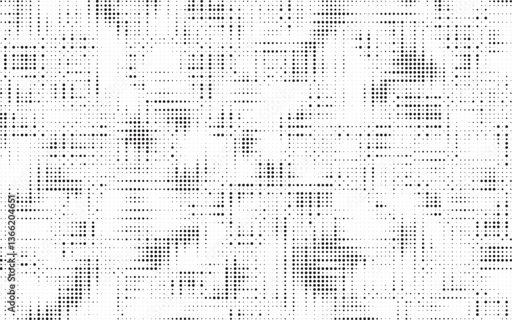 Aufkleber Abstract grunge halftone background. Retro comic grain pixel texture. Dots cartoon wallpaper. Pop art fading wavy gradient pattern. Vector vanishing gritty backdrop.