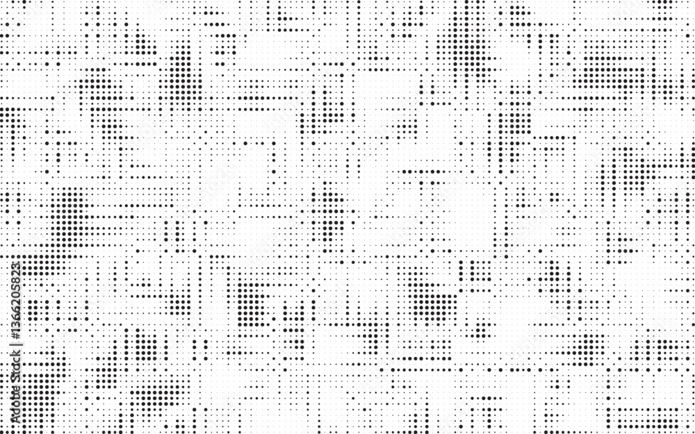 Poster Halftone background vector, abstract backdrop design with two tone pattern and copy space for edit your content. Vector Illustration.