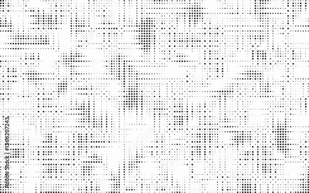 Poster Halftone background vector, abstract backdrop design with two tone pattern and copy space for edit your content. Vector Illustration.
