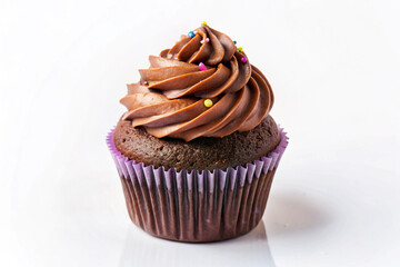 Delicious Chocolate Cupcake with Swirled Buttercream Frosting, Perfect for Desserts (4)