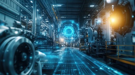 An AI powered system automating industrial equipment maintenance by analyzing real time sensor data, machine performance, and wear patterns for proactive repairs