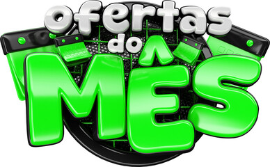OFERTAS DO MÊS SELO 3D PARA COMPOR.